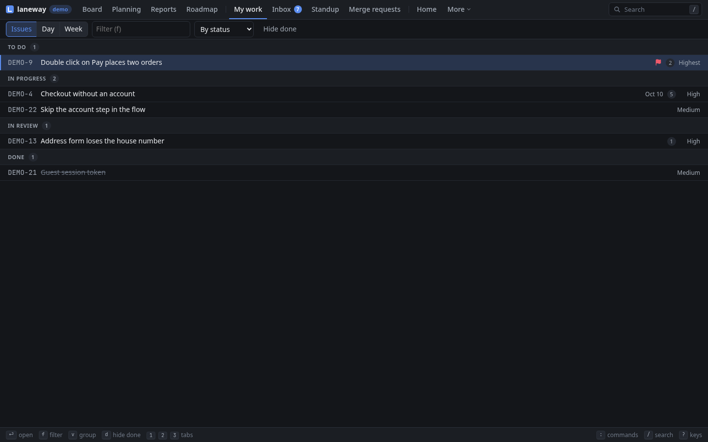 My work in the browser